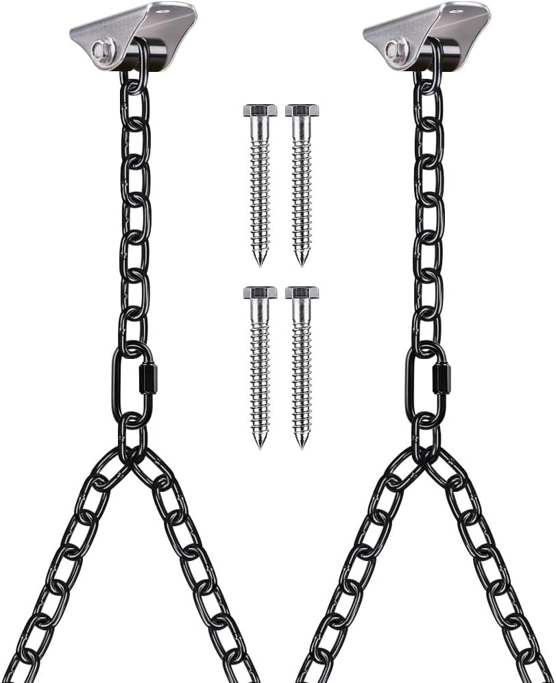 Heavy Duty Porch Swing Chain Kit for Indoor Outdoor Use