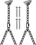 Porch Swing Hanging Kit - Silent & Adjustable Chain Set for Swings