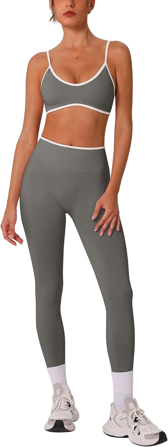 ABOCIW Womens 2 Piece Workout Sets for Gym and Yoga Activities