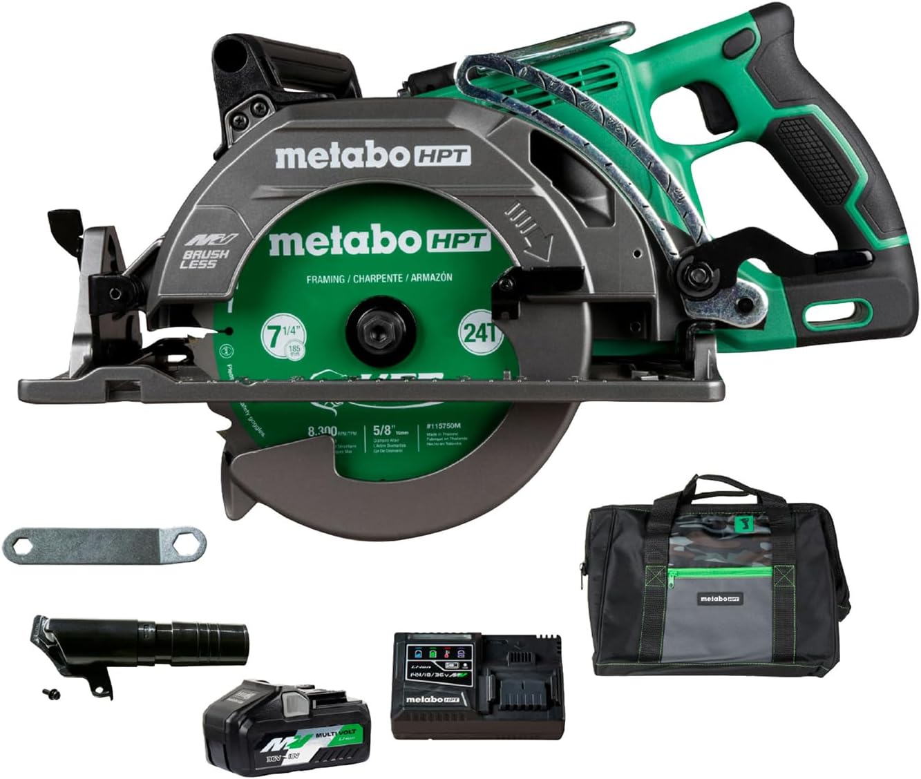 Metabo HPT 36V MultiVolt 7-1/4 Inch Circular Saw for Pros