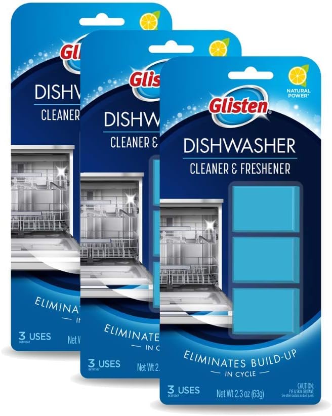 Glisten DT0312T Dishwasher Cleaner - 3 Tablets