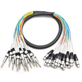 16 Channel 5 ft XLR Female to 1/4ft TRS Snake Cable - Reliable Studio