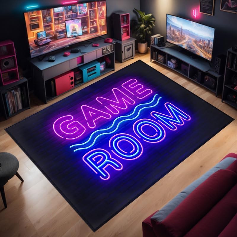 3D Gamer Carpet: Non-Slip Teen Gamer's Delight!
