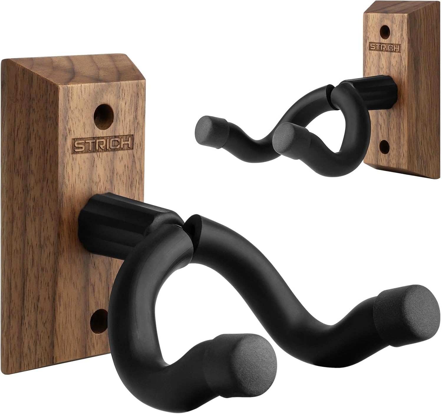 STRICH Walnut Guitar Wall Mount (2-Pack)