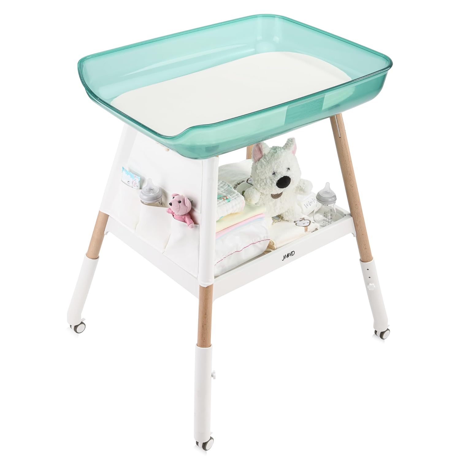JMMD Baby Changing Table with Adjustable Height for Comfort