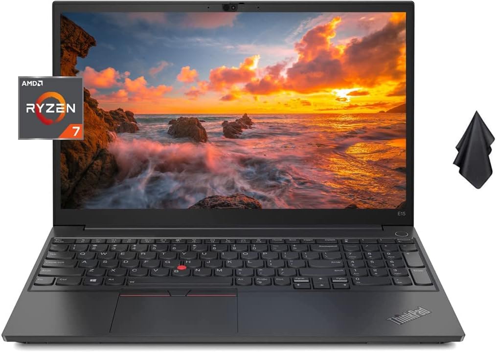 Lenovo ThinkPad E15 Business Laptop with AMD Ryzen 7 Processor