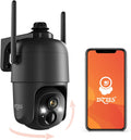 Dzees 360 PTZ WiFi Security Camera - 2K Battery Outdoor
