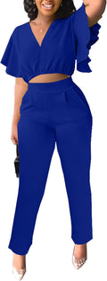 Fooullaide Womens Summer 2 Piece Outfit Set for Beach Vacation