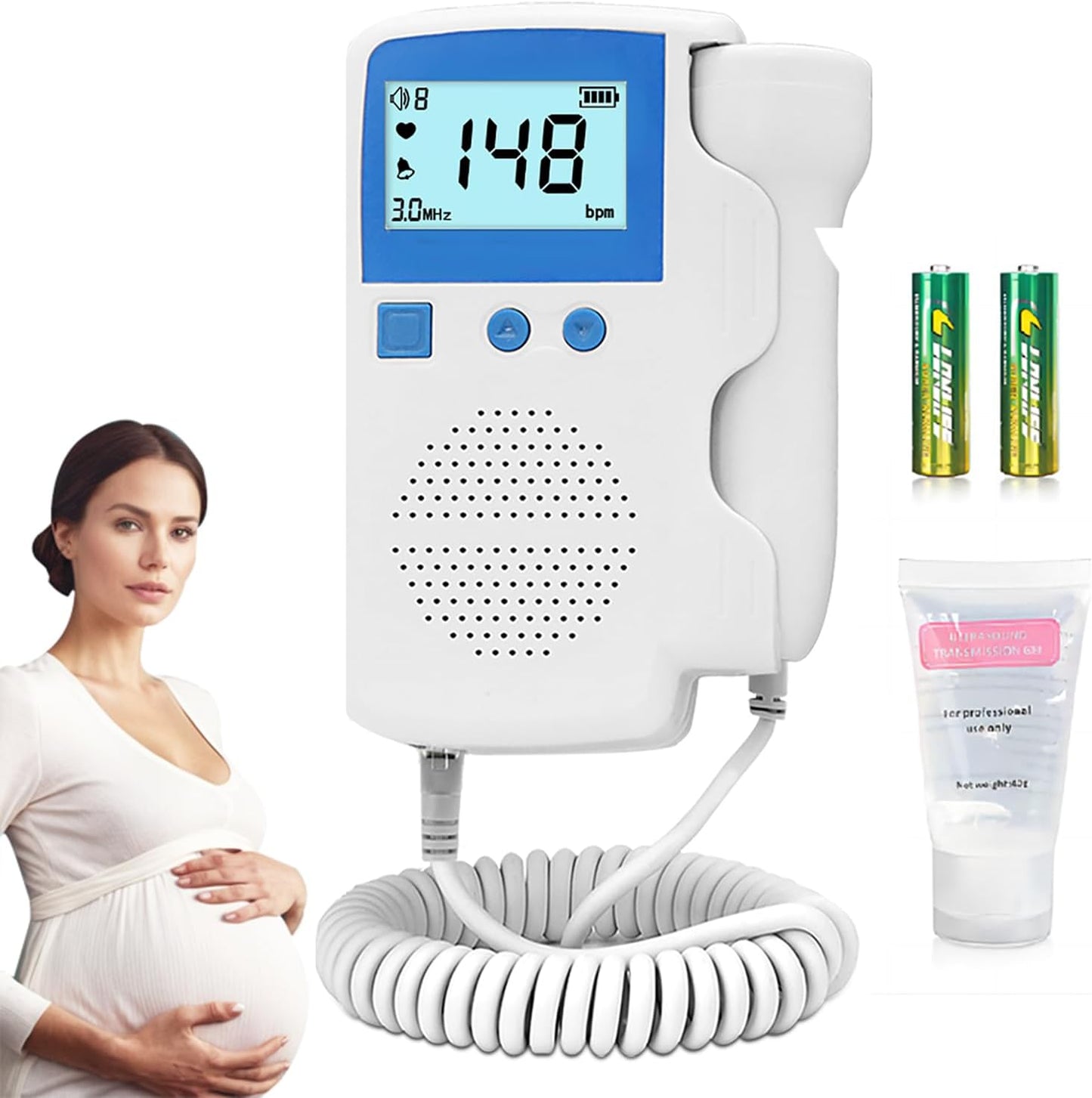 Fetal Heartbeat Doppler Monitor for Easy Home Use and Care