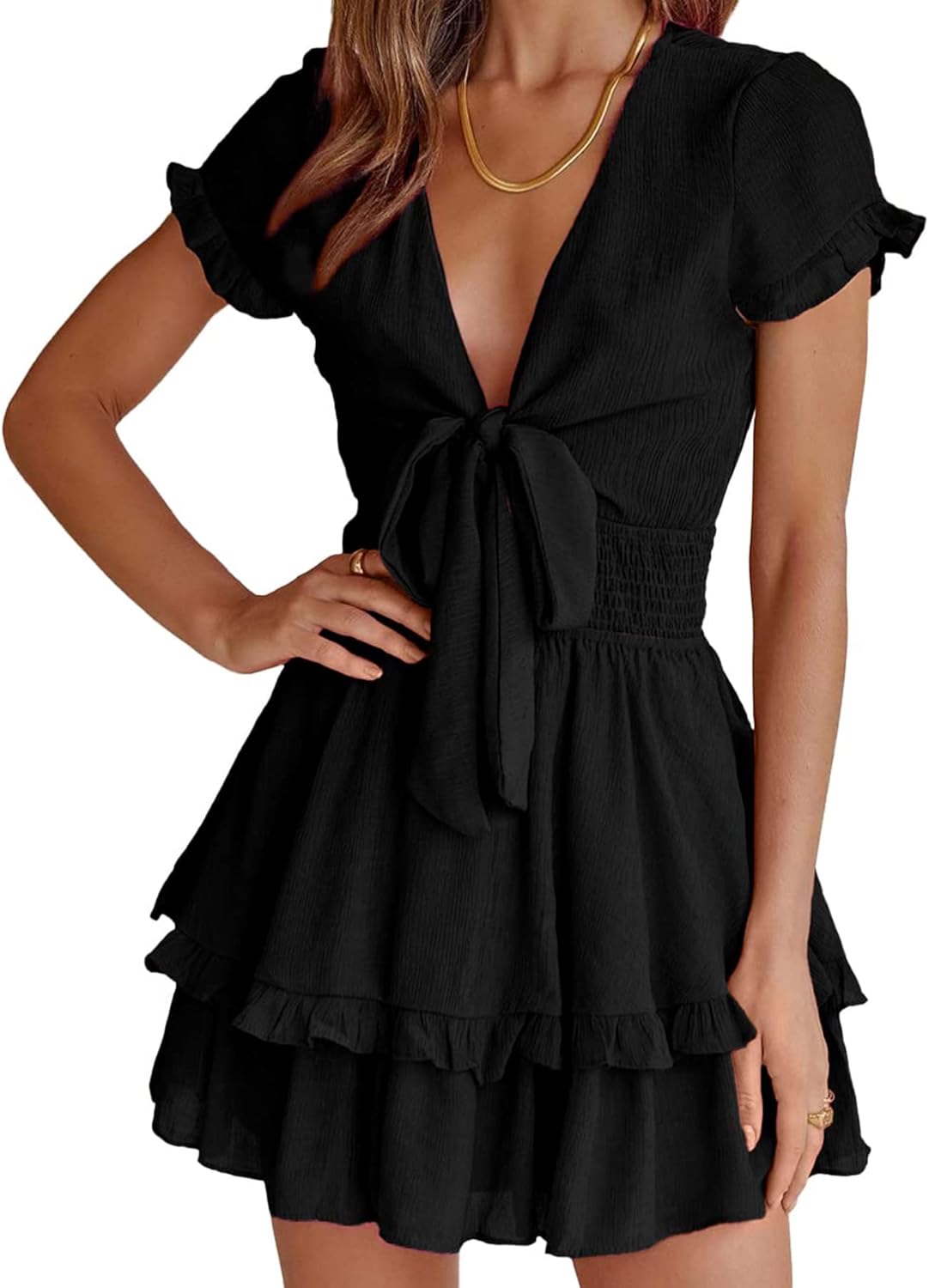 PRETTYGARDEN Summer Mini Short Dress for Beach and Vacation
