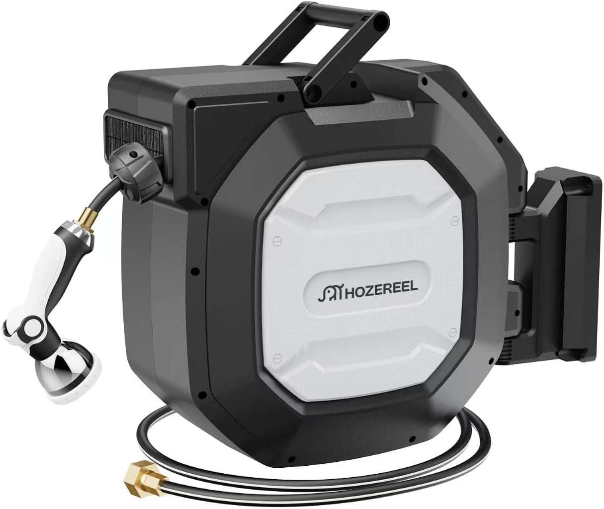 135 ft x 1/2 in Heavy Duty Retractable Garden Hose Reel