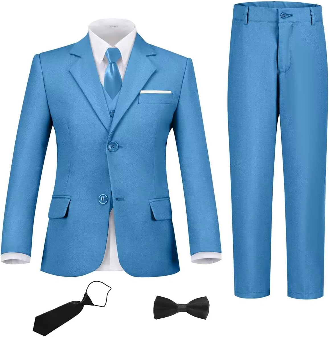 Boys Suit Set Slim Fit Toddler Tuxedo for Weddings and Proms