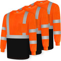 Hi Vis Shirts for Men Class 3 High Visibility Long Sleeve Shirt