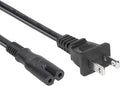 AC Power Cord Cable Replacement for Apple TV - 6FT 2-Prong UL