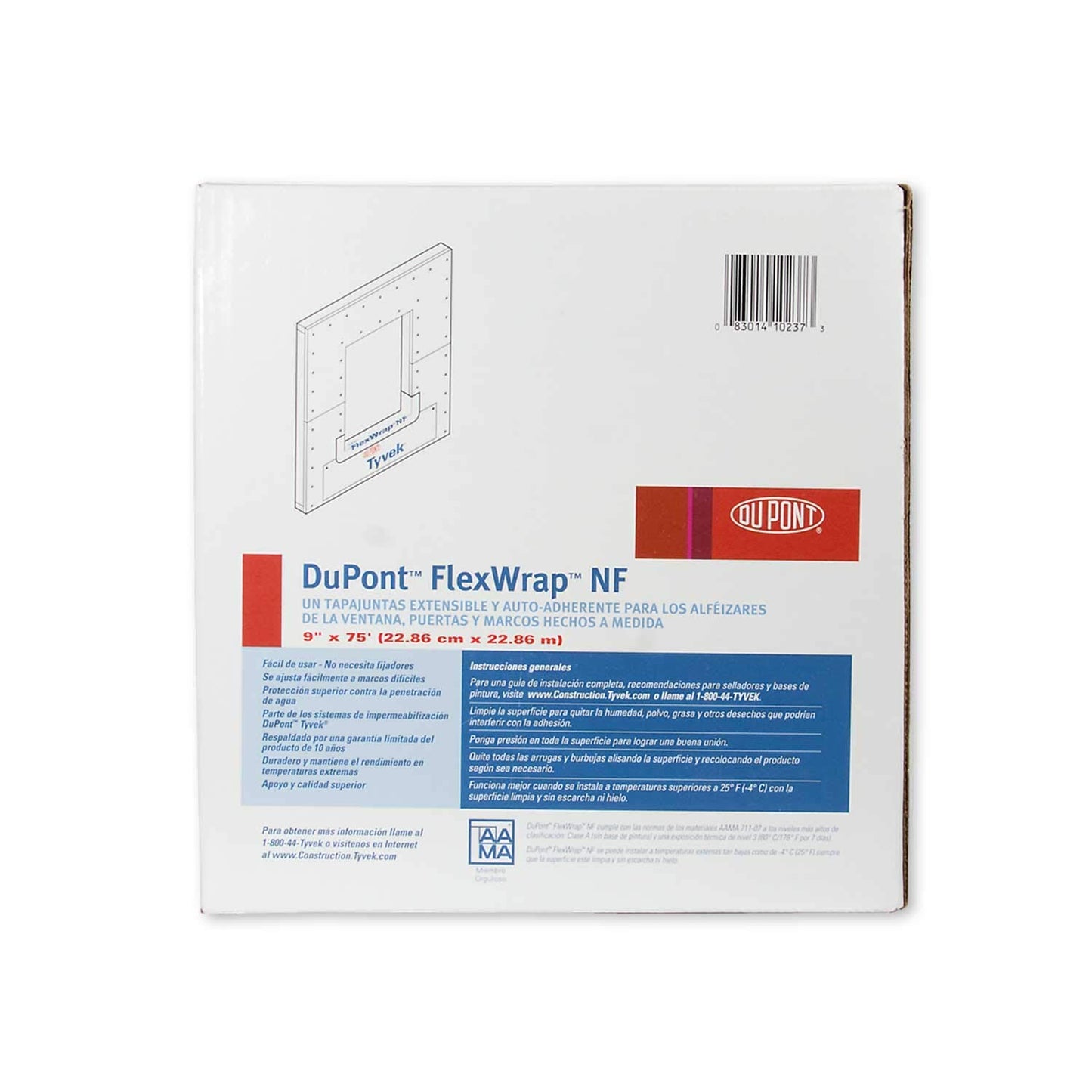 DuPont FlexWrap NF 9in x 75ft Self Adhered Butyl Flashing Tape