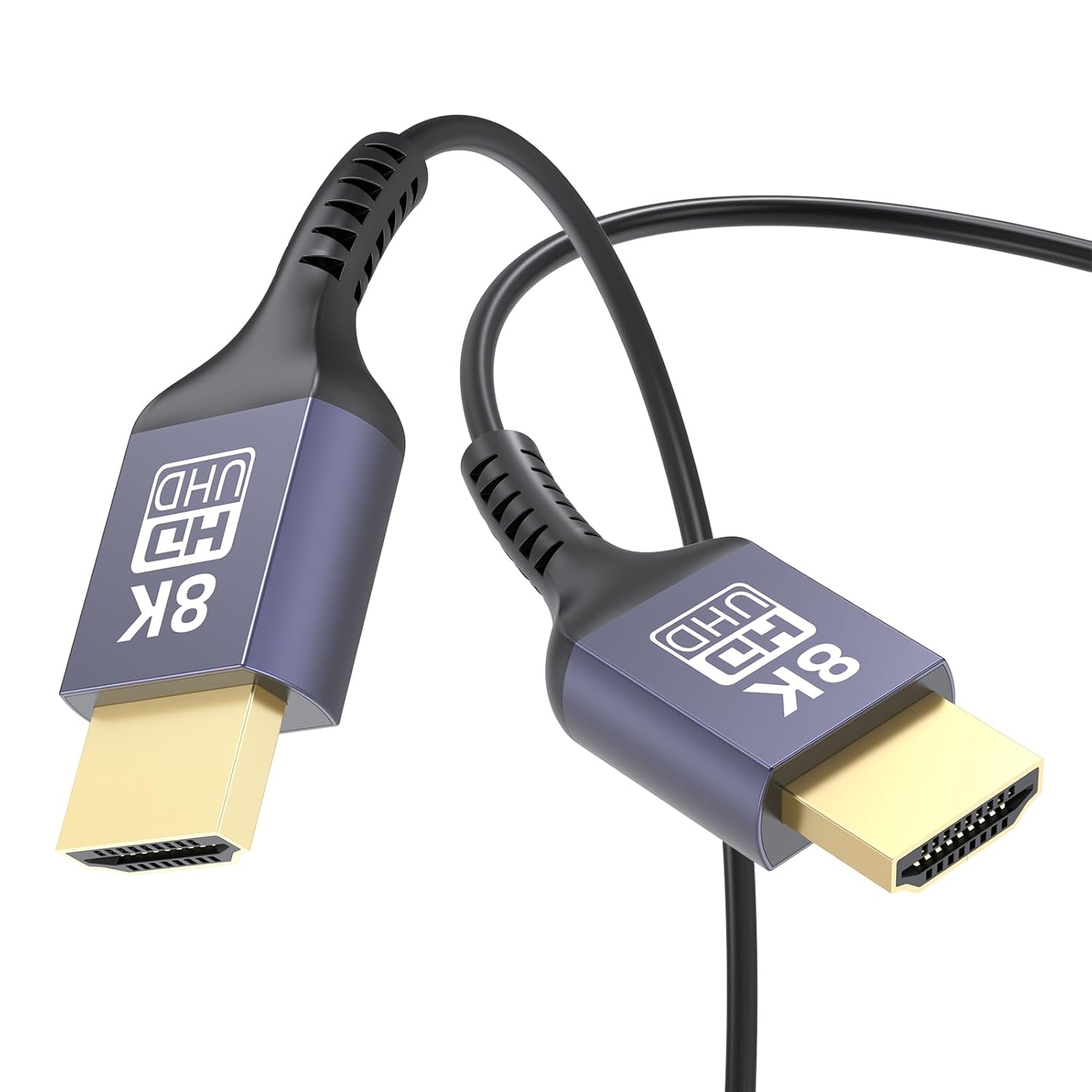 ZeniKon 2FT Ultra Thin 8K HDMI Cable - High Speed, Flexible, eARC