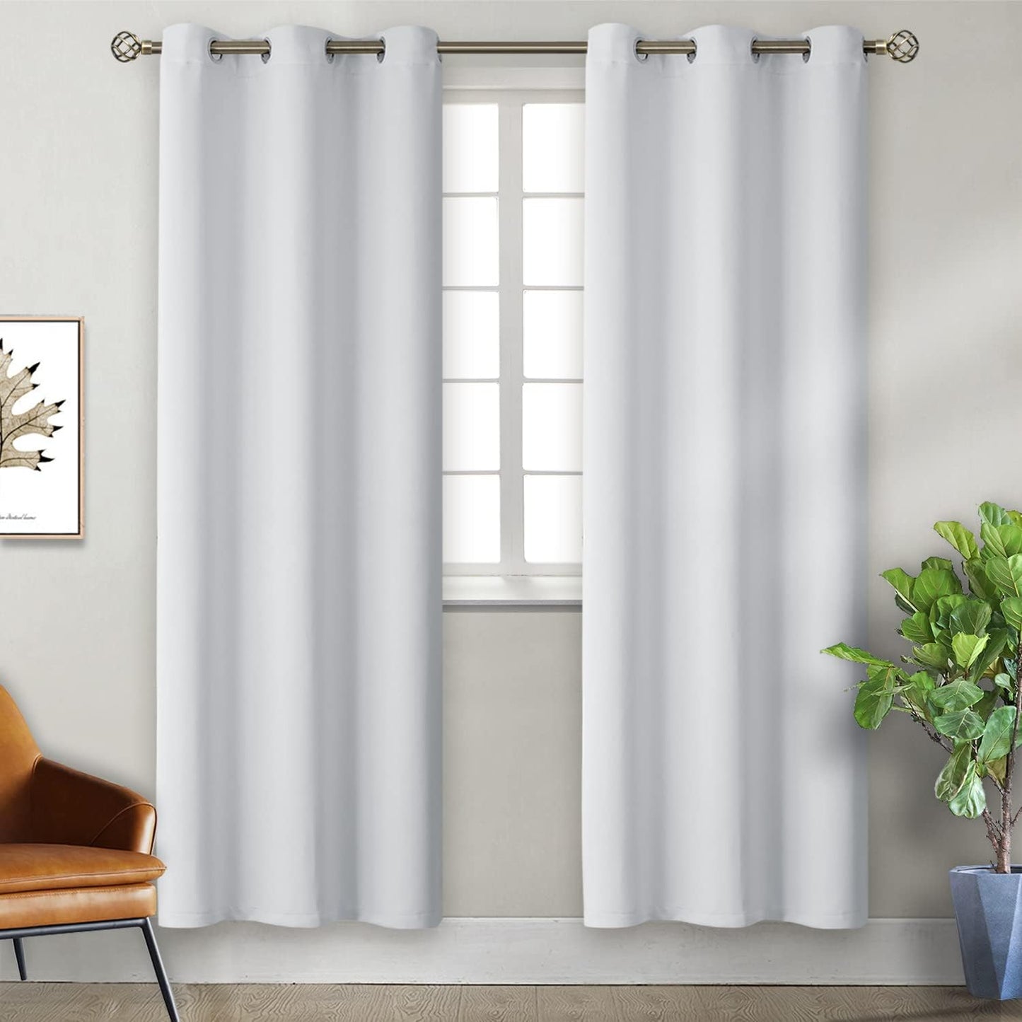 BGment Room Darkening Curtains for Bedroom - 84 Inch Grommet Drapes
