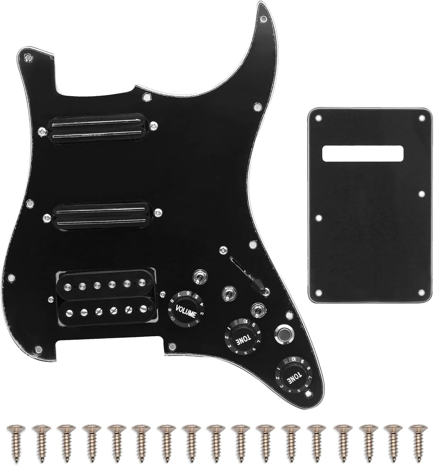 SAPHUE SSH-Coil Splitting Electric Guitar Pickguard with Humbuckers