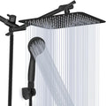 Shower Head 8ft Rainfall + Handheld Combo - High Pressure Matt Black