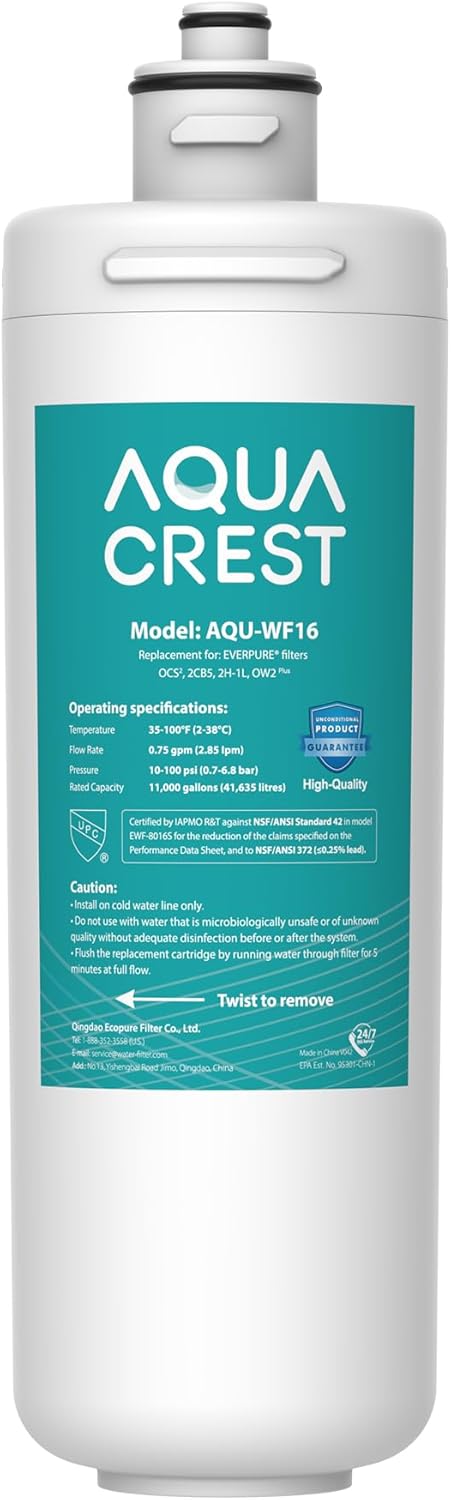 AQUA CREST OCS2 Under Sink Water Filter Replacement Cartridge