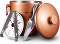 Ice Bucket with Lid, Scoop, Tongs and Strainer - Keeps Ice Frozen