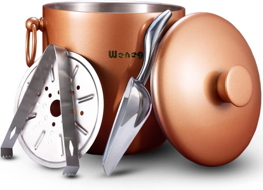 Ice Bucket with Lid and Scoop - Keep Ice Frozen Longer