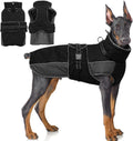 QBLEEV Warm Dog Jacket - Reflective Waterproof Fleece Coat for Cold is