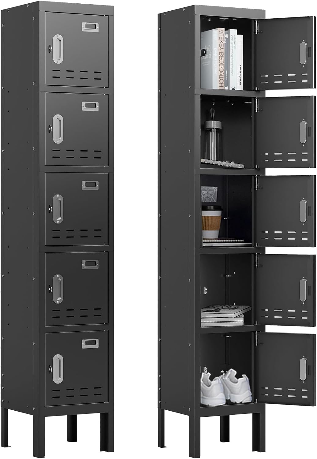 Metal Lockers - 66 in Height Steel Lockers for Employees Storage