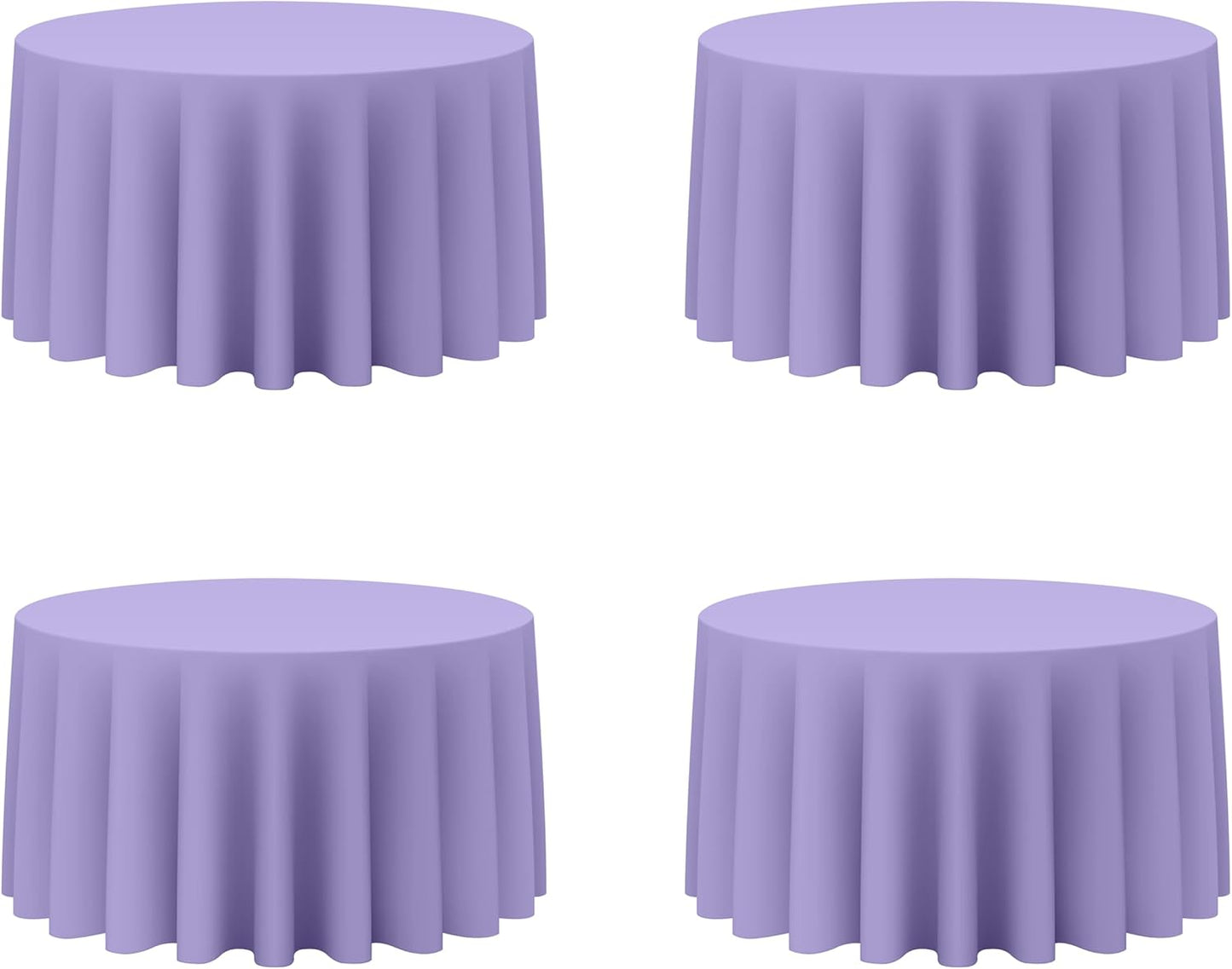 Lavender Round Tablecloths 120 Inch for Elegant Events
