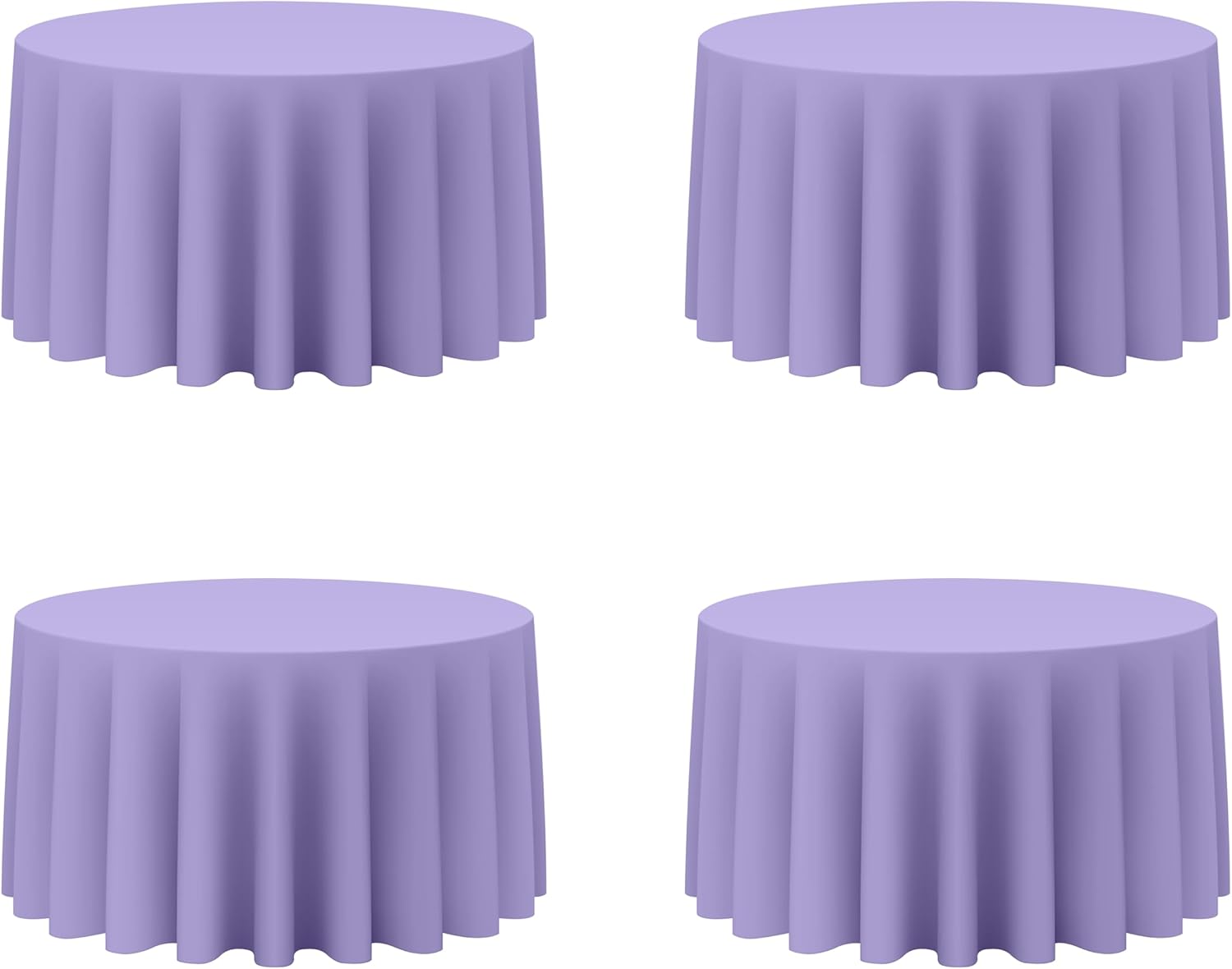 Lavender Round Tablecloths 120 Inch for Elegant Events