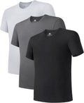 DAVID ARCHY Men's Bamboo Rayon Moisture-Wicking Crewneck - Cool Shoes