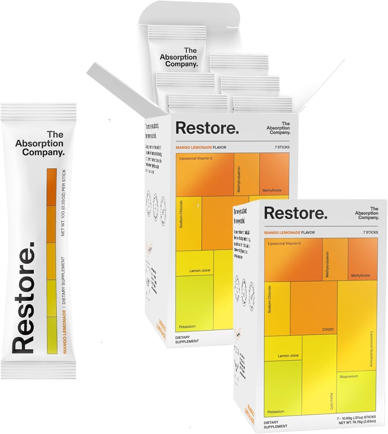 Electrolyte Powder Packets for Hydration & Recovery Drink Mix