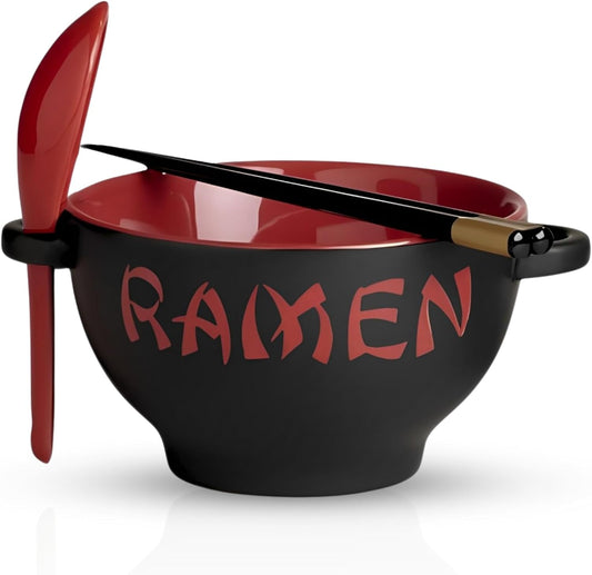 Goodscious Ceramic Ramen Bowl Set - Quick Meal Prep!