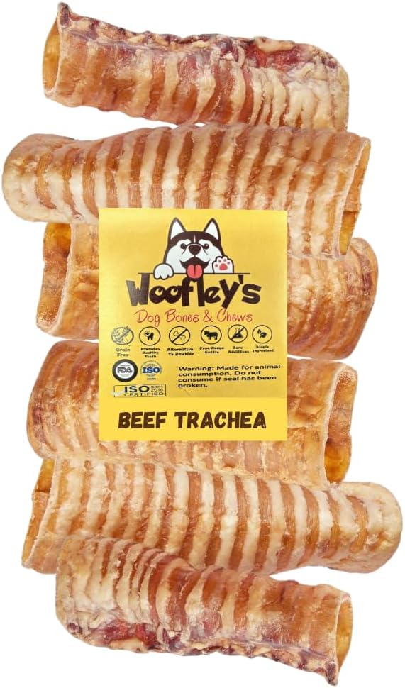 Woofley's Beef Trachea Treats - Natural Joint Health Chews