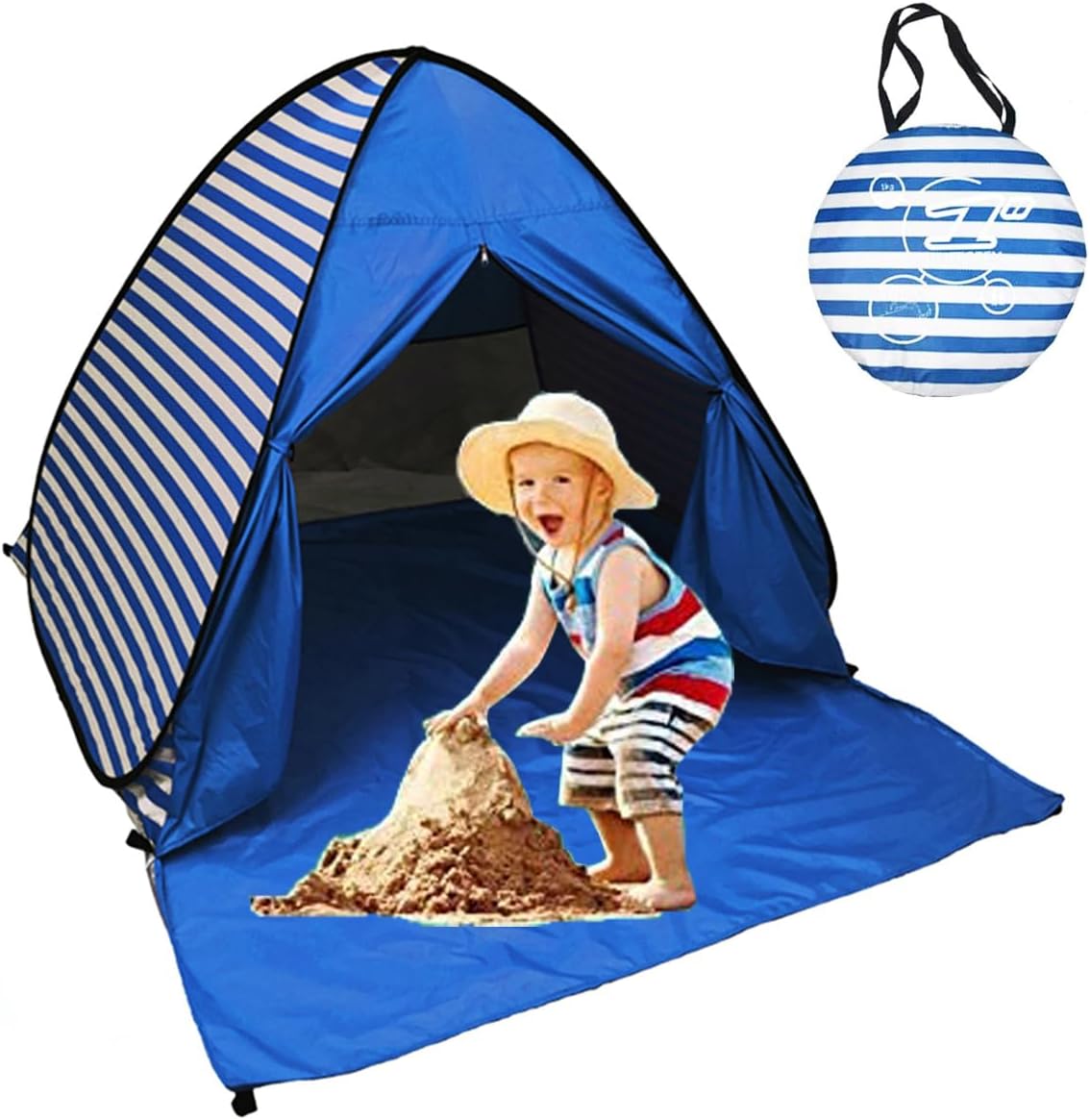 UPF 50+ Portable Beach Shelter for Sun Protection