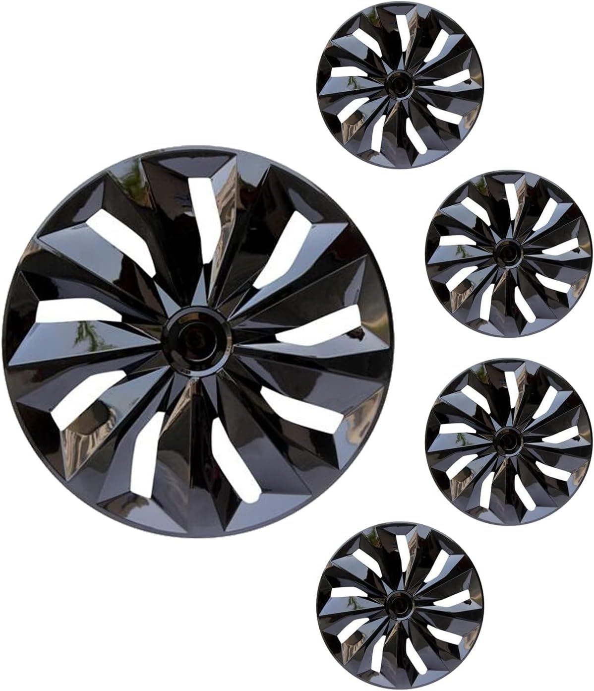 Aiqiying Hubcaps Wheel Covers Replacement for 15-inch Rims