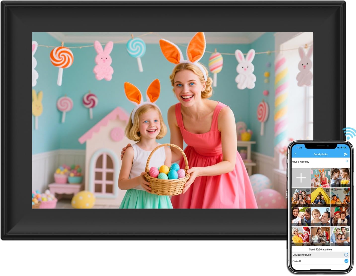 SSA WiFi Frame 32GB Digital Picture Frame with Touch Screen