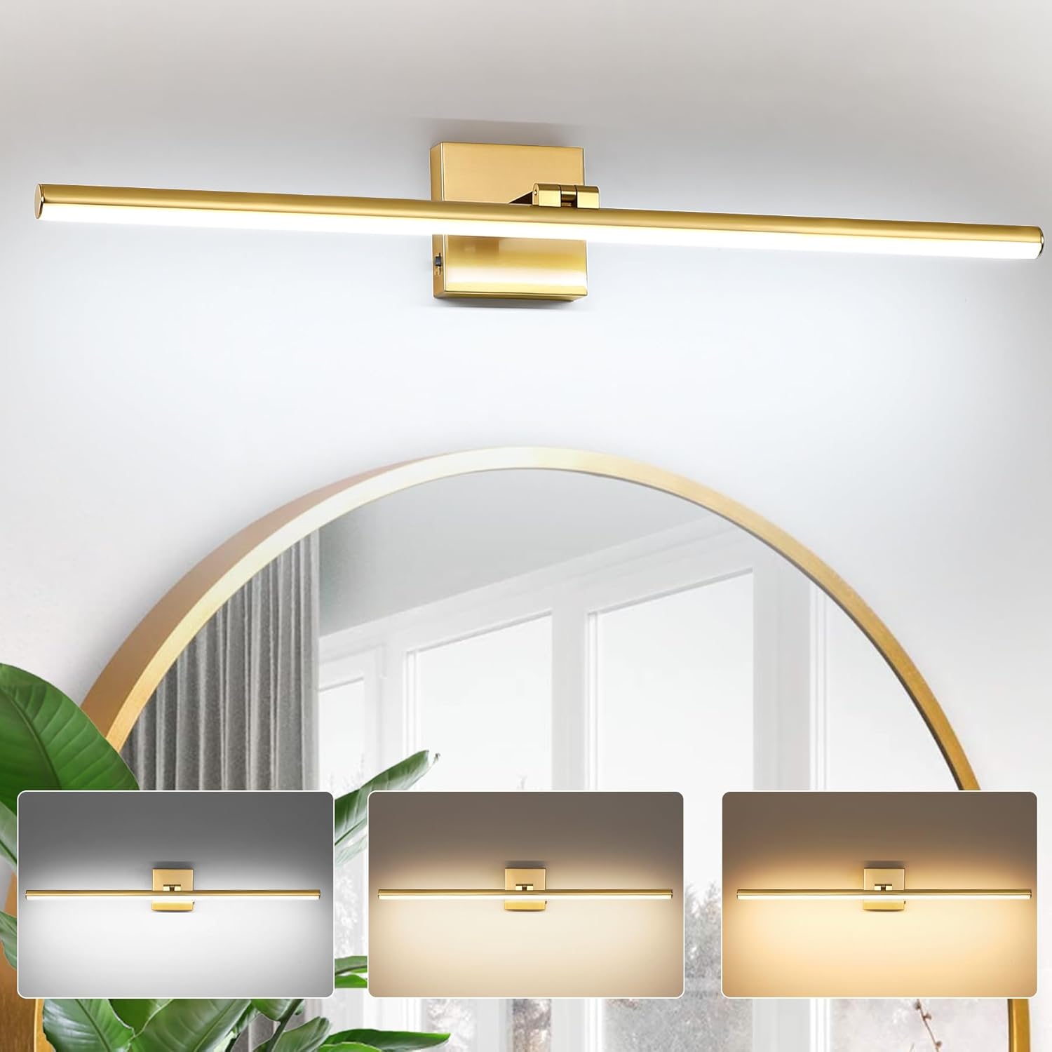 32 Inch LED Bathroom Vanity Light with Adjustable Color Temp