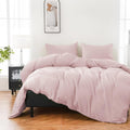 100% Organic Cotton King Duvet Cover Set - Soft Breathable Comfort
