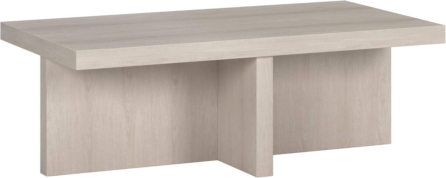 Henn&Hart 44 Alder White Coffee Table - Versatile Elegance