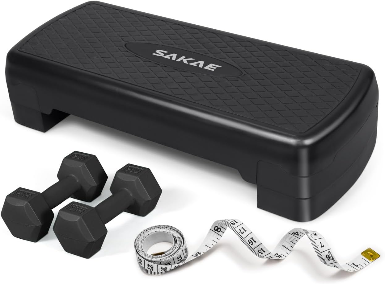 Adjustable Height Aerobic Stepper Set for Versatile Workouts