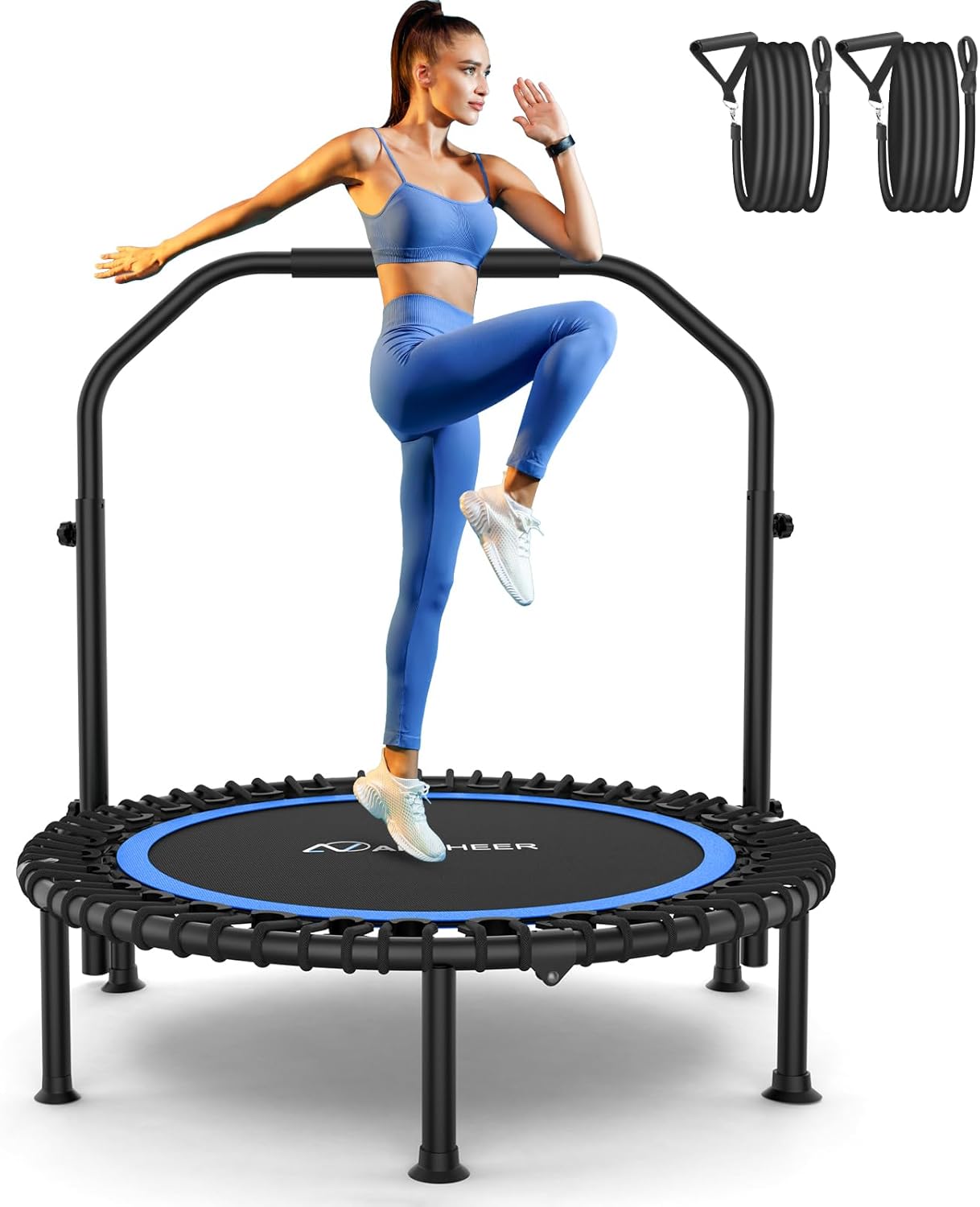 Bungee Rebounder Trampoline for Home Fitness and Cardio
