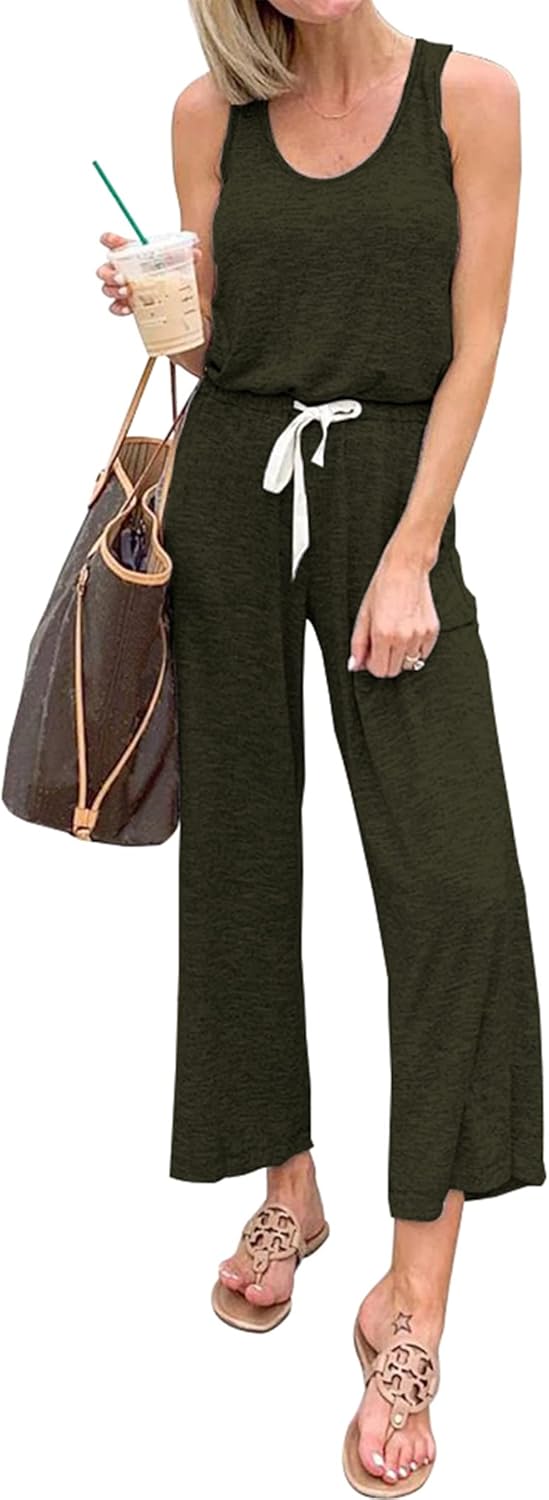 PRETTYGARDEN One Piece Jumpsuits for Women - Summer Casual Style