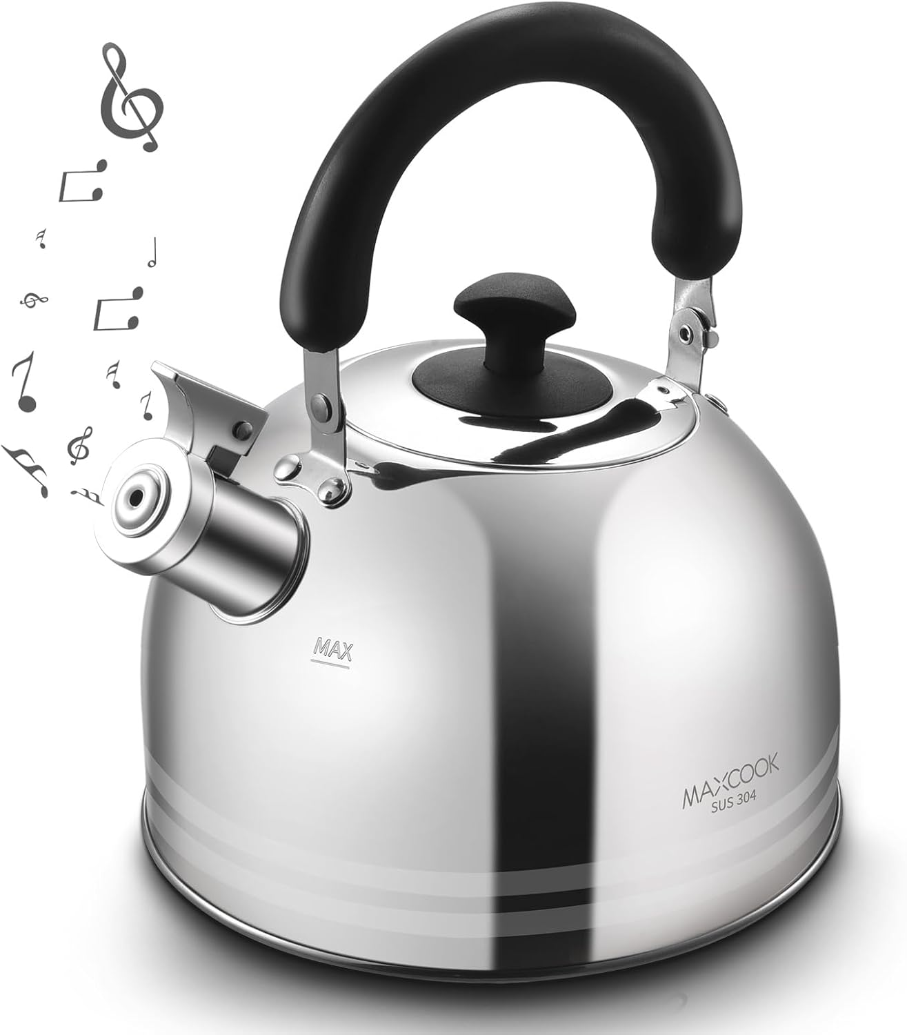 MAXCOOK 5.7QT Whistling Tea Kettle for Large Gatherings