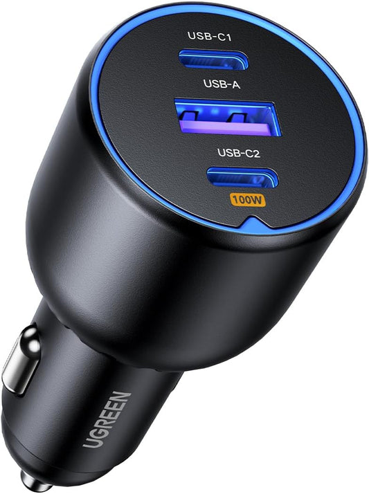 UGREEN 130W Fast Charging USB C Car Charger