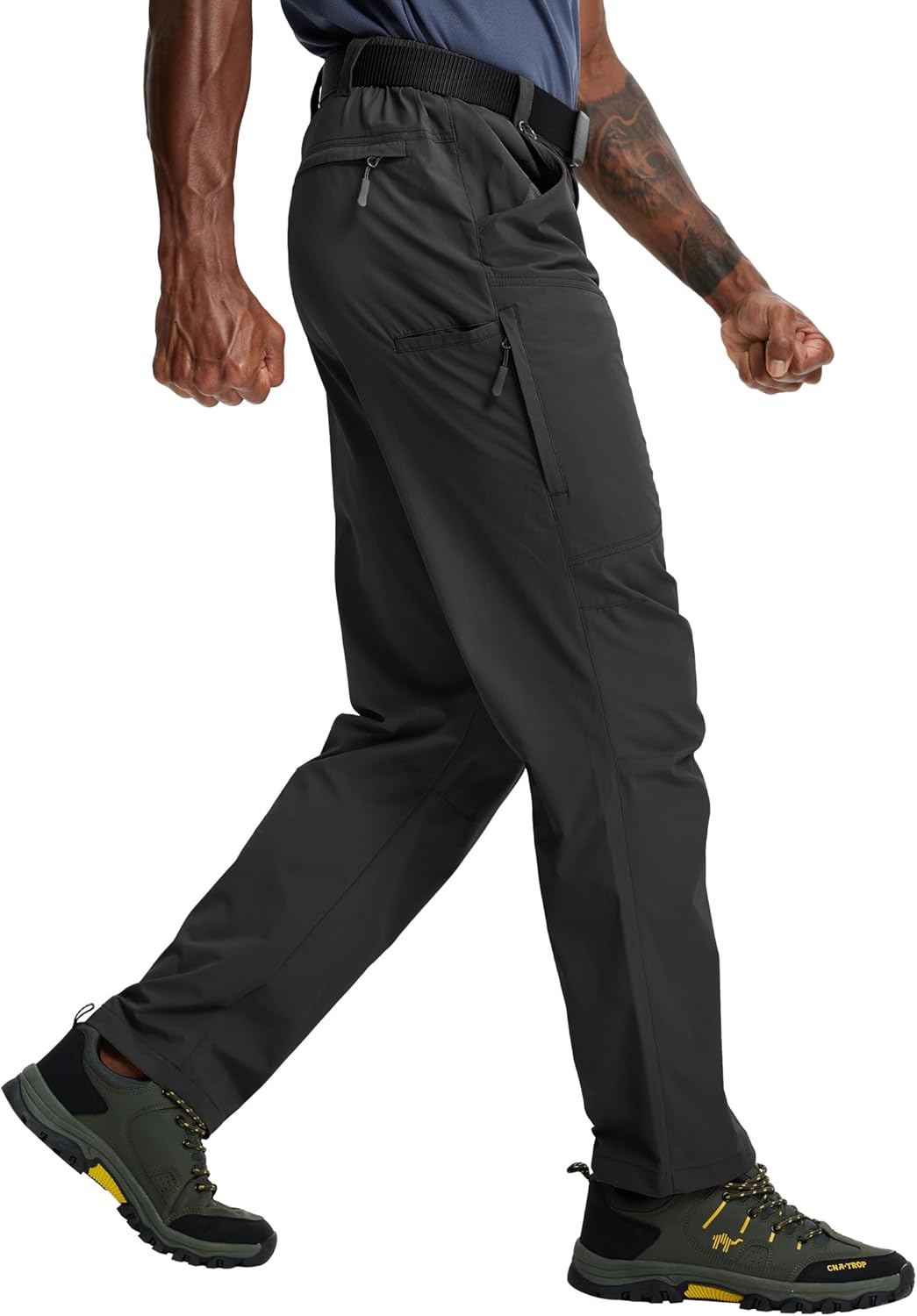 Mens Hiking Pants Lightweight Cargo Tactical Waterproof Quick Dry