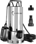 LANCHEZ 1.6HP Stainless Steel Sump Pump - High Flow 5500 GPH