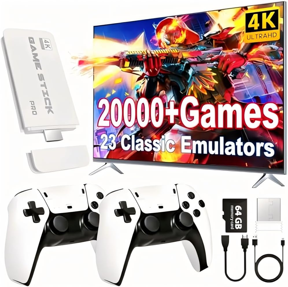 2025 Retro Gaming Console Pro with 20,000 Games and 4K Graphics
