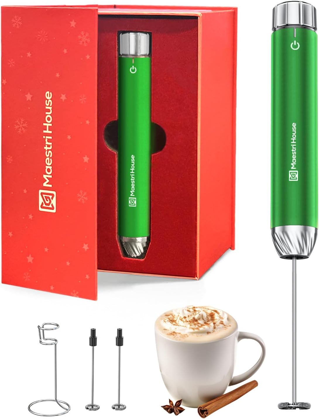 LunaFro Max Rechargeable Milk Frother with Stepless Control
