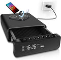 Fingerprint Biometric Gun Safe Clock with Wireless Charging - Quick